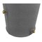Dark Grey Granite 50-Gallon Plastic Urn Rain Barrel with Planter Top Outdoor Water Storage